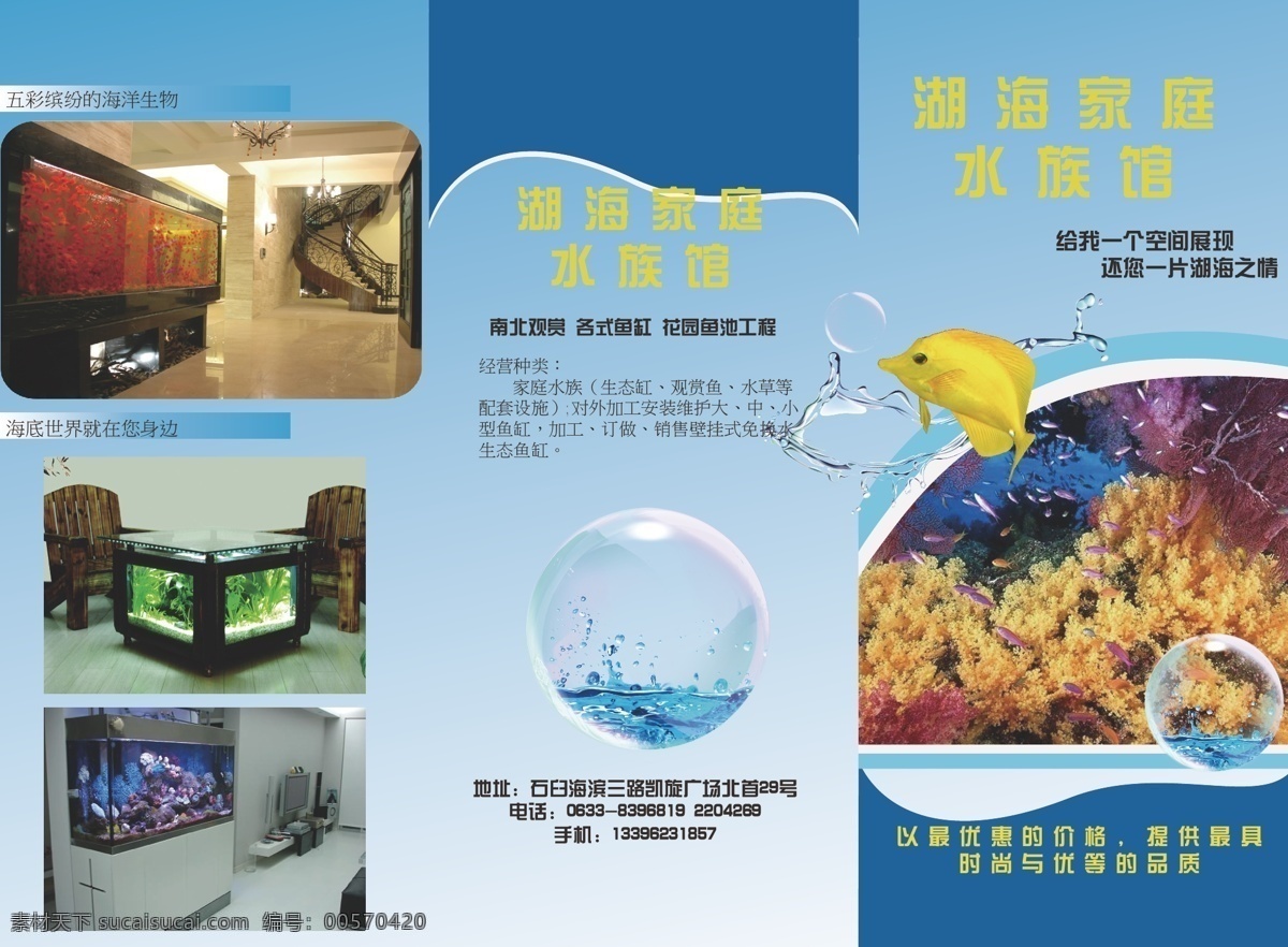 水族馆 折页 dm宣传单 广告 广告折页 水族 鱼 矢量 模板下载 水族馆折页 矢量图