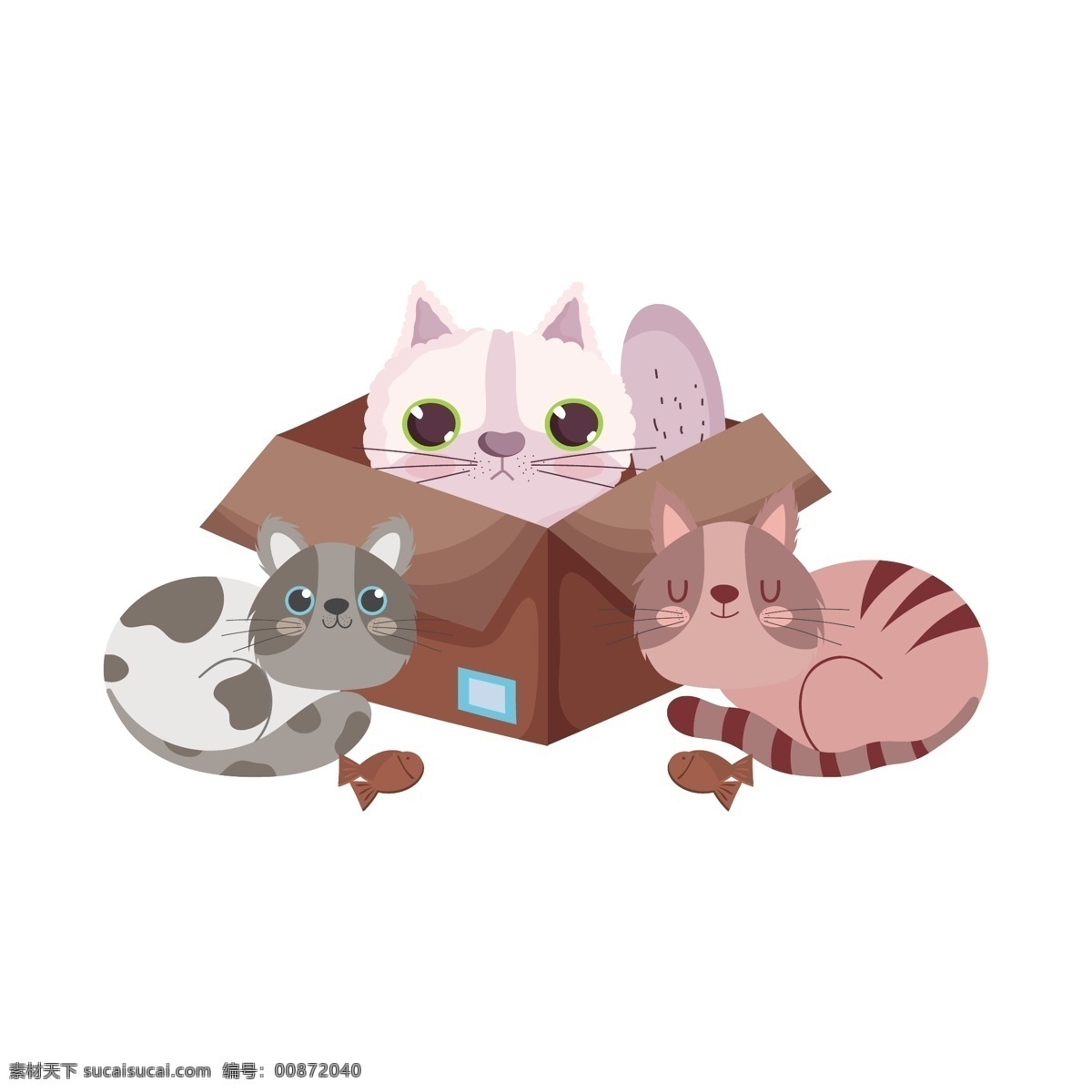 手绘 卡通 猫 手绘卡通猫 卡通猫 动物 可爱 卡哇伊 动物印花 动物图案 动物素材 小猫 卡通动物生物 卡通设计