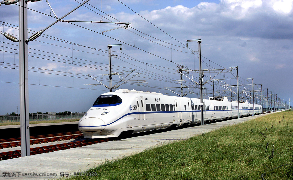 和谐号列车 高速铁路 和谐号 列车 白色列车 crh 快速列车 电缆 列车电缆 交通工具 现代科技