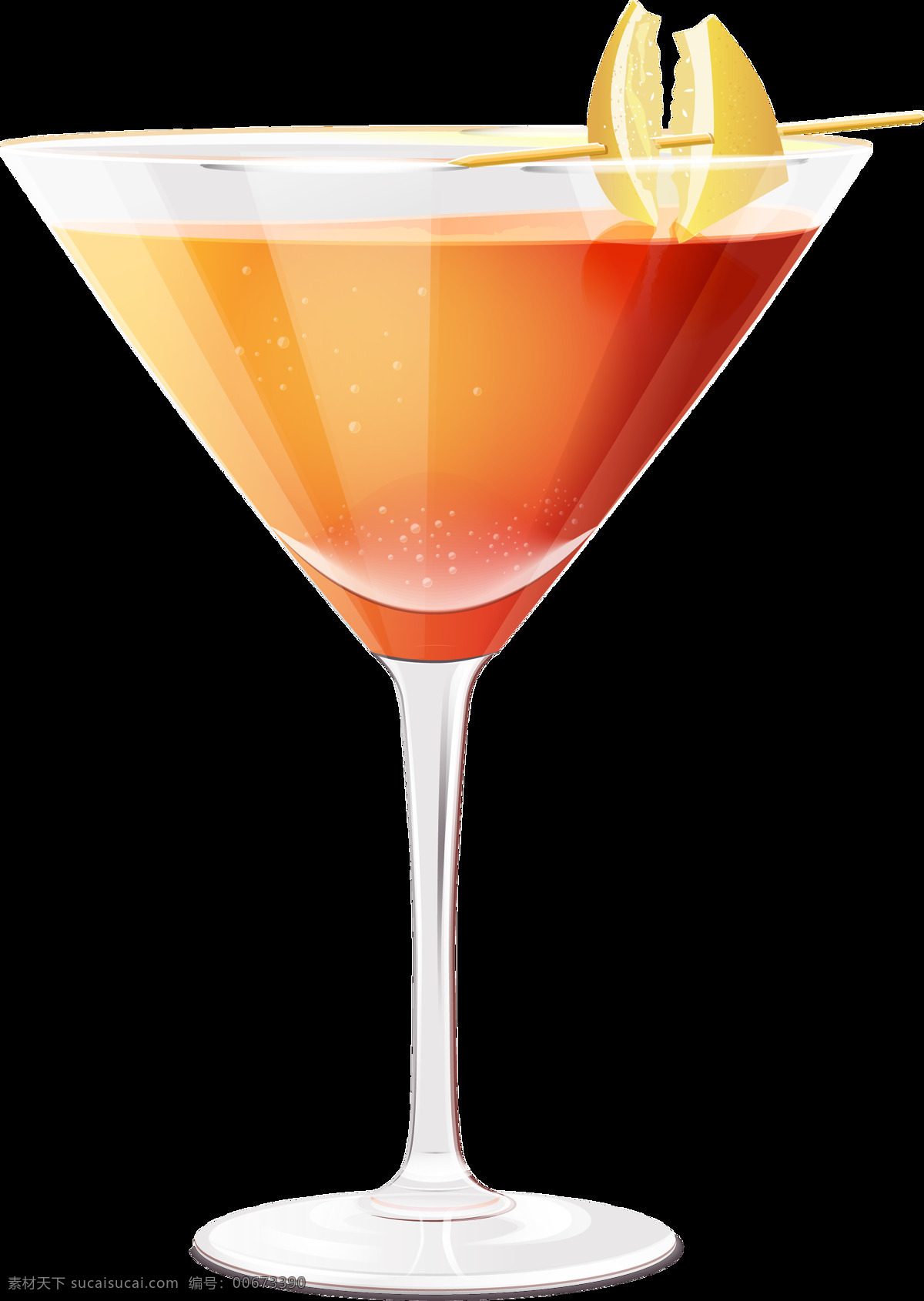 手绘 夏季 饮品 透明 饮料 橙色 橙子 高脚杯 免扣素材 清凉 透明素材 装饰图片