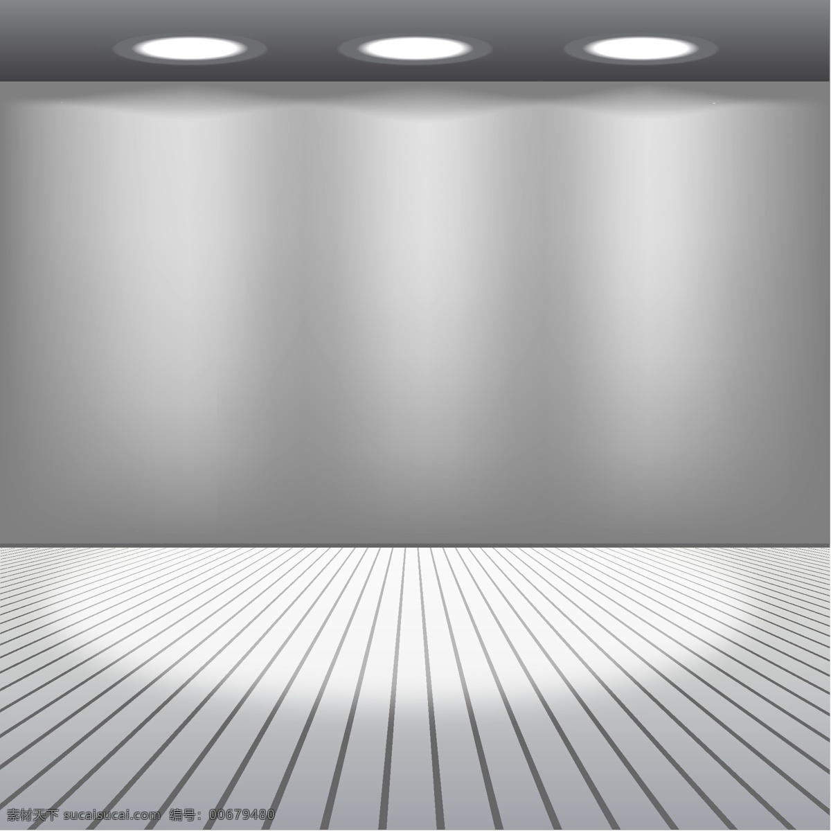 带灯 灰色 房间 模型 模板 艺术 平面 墙体 表现 室 舞台 灯光 室内 梯度 清洁地板 工作室 灰色的 博物馆 最小的 位置 角度
