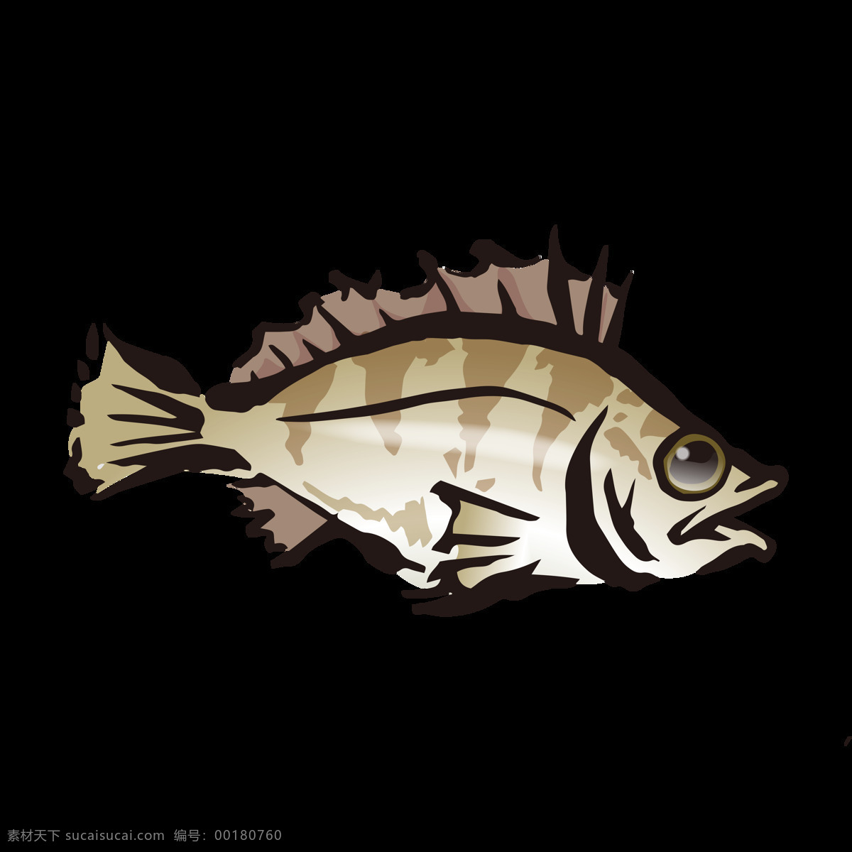 石斑鱼 水彩 绘画 海鱼 鱼类 海产 图案 石斑鱼鱼 海鲜 海洋生物 水产 食物 手绘 颜料 小清新 包装图案 卡通 生物世界