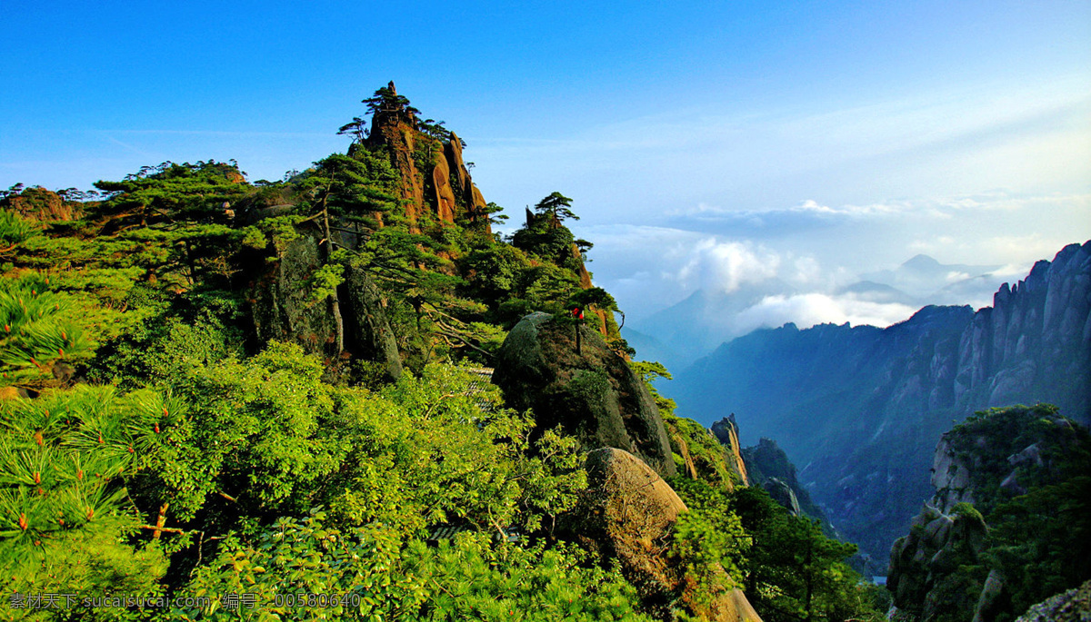 山峰群山 山峰 群山 山脉 山坡 山腰 蓝天 白云 风光 风景 植物 绿色 自然 云彩 山水风景 自然景观