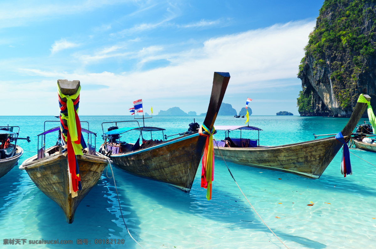 大海中的船只 船 天空 岛屿 大海 海水 沙滩 休闲旅游 自然风光 景观 景区 自然风景 自然景观 青色 天蓝色