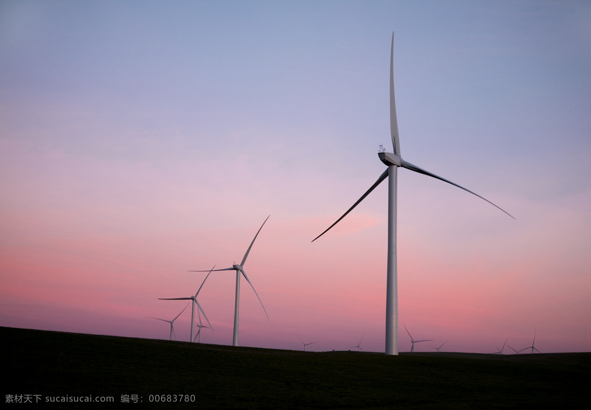 风车 电力风车 晚霞 落日 风力发电 清洁能源 绿色环保 绿色能源 绿色电力 环保 大风车 工业生产 现代科技 可再生能源 自然景观 现代工业 再生能源 环保能源