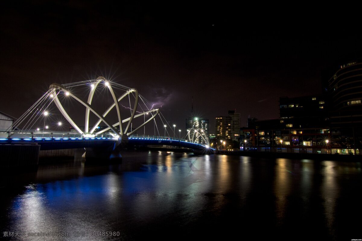 城市 倒影 建筑摄影 建筑园林 旅游 霓虹灯 桥梁 世界 世界桥梁 夜景 世界桥梁设计 家居装饰素材 灯饰素材