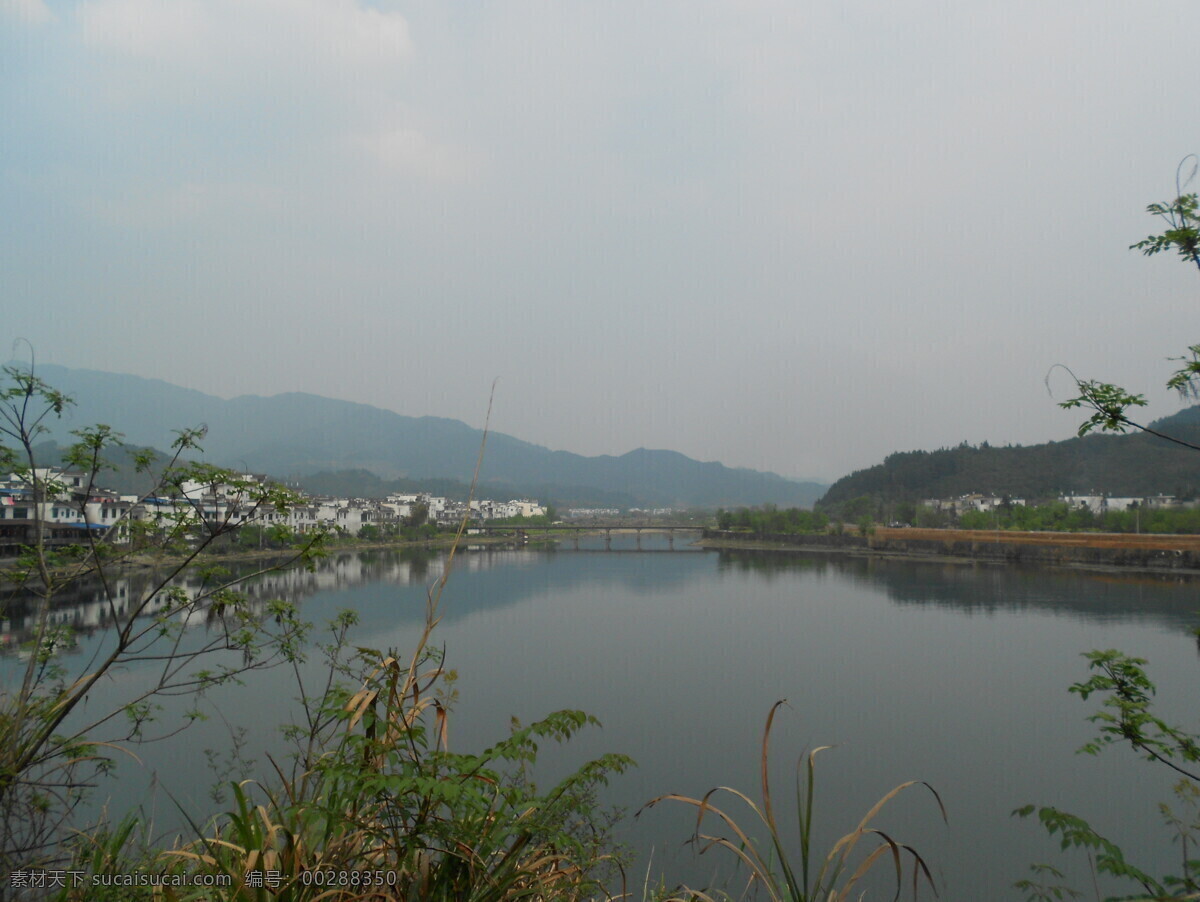 婺源 婺源湖 古镇 风景区 湖 自然风景 旅游摄影 灰色