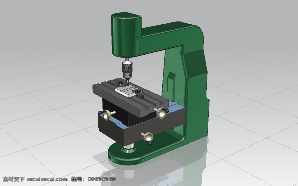 铣床 装配 工具 工业设计 机械设计 3d模型素材 建筑模型