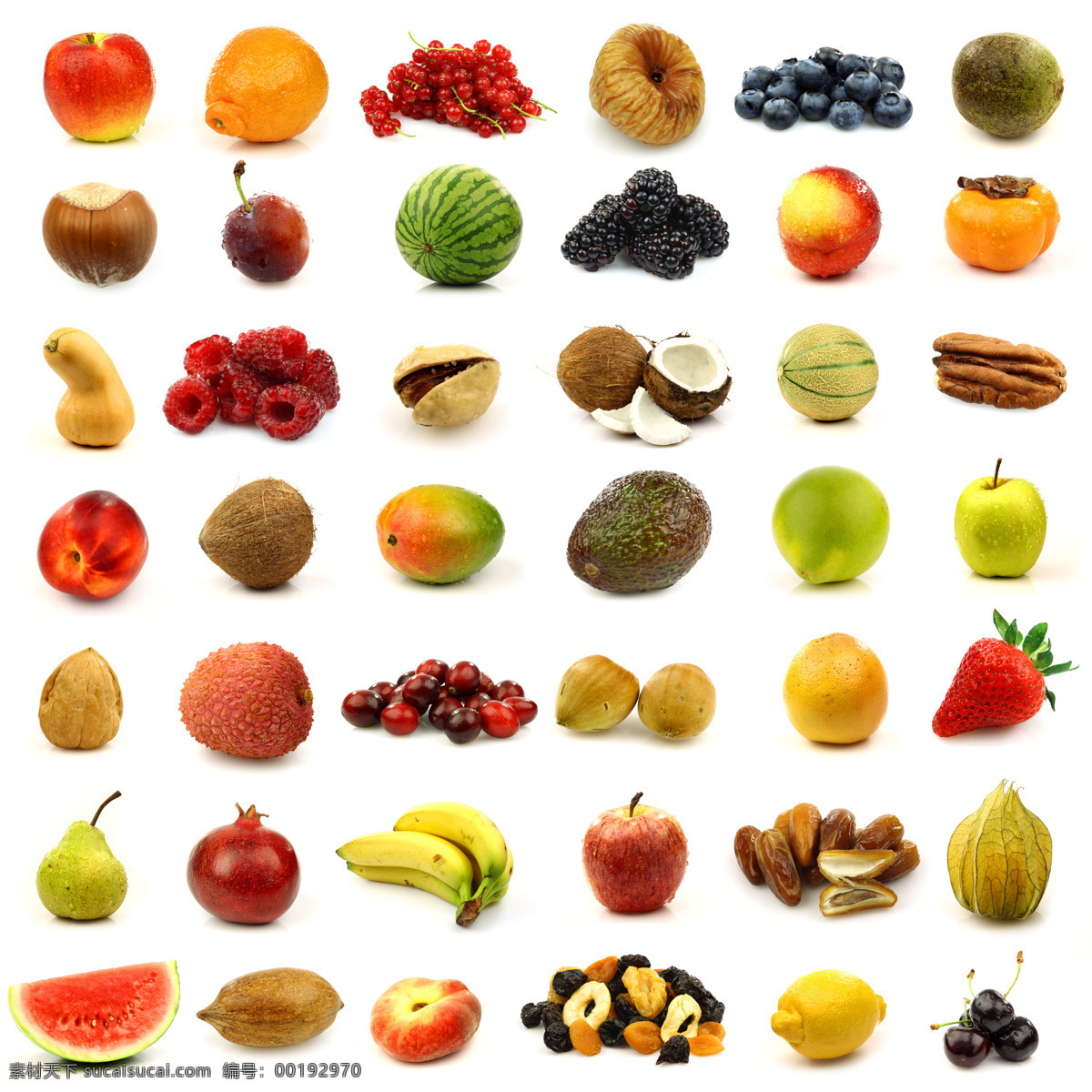 水果摄影素材 苹果 葡萄 桑甚 香蕉 西瓜 椰子 新鲜水果 水果 水果摄影 水果素材 水果广告 广告素材 水果蔬菜 餐饮美食 白色