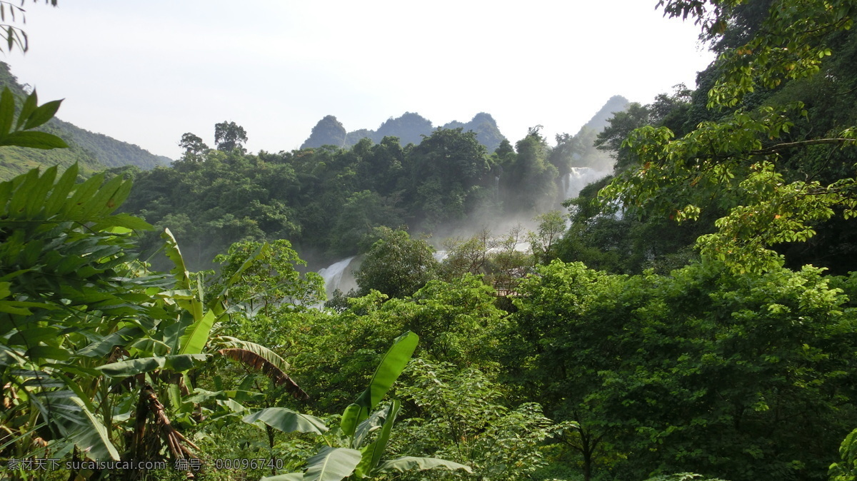 广西 亚洲大瀑布 越南瀑布 山水风光 德天瀑布 跨国瀑布 青山 绿水 大瀑布 亚洲 自然景观 山水风景