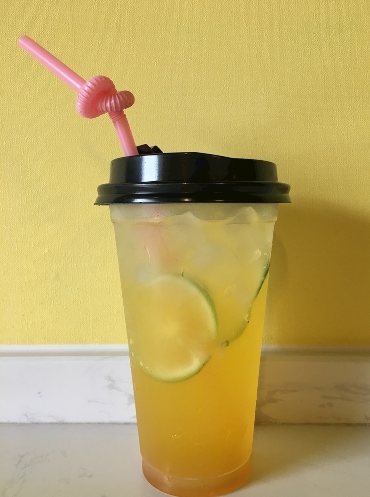 金桔柠檬茶 饮料 清爽 黄色 冰茶 生活百科 生活素材