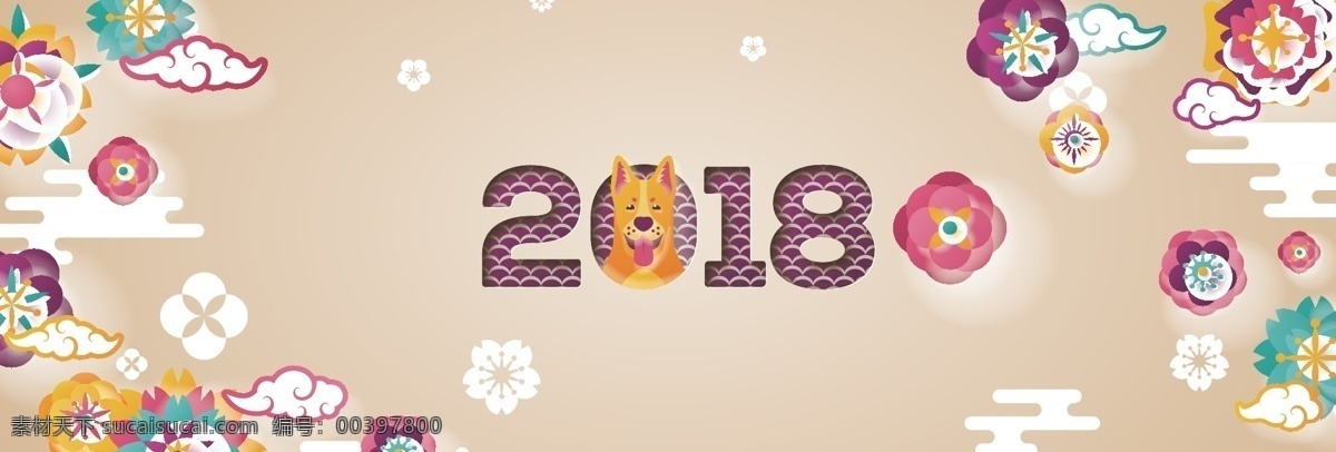 时尚 创意 鞭炮 2018 节日 banner 背景 简约 灯笼 新年 传统节日 节日梅花 新式