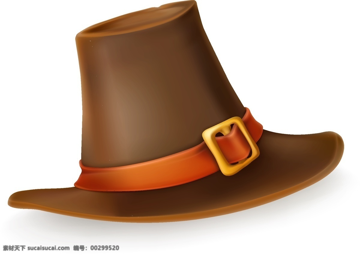 矢量 爵士 帽 元素 橙色 爵士帽 帽子 ai元素 免扣元素