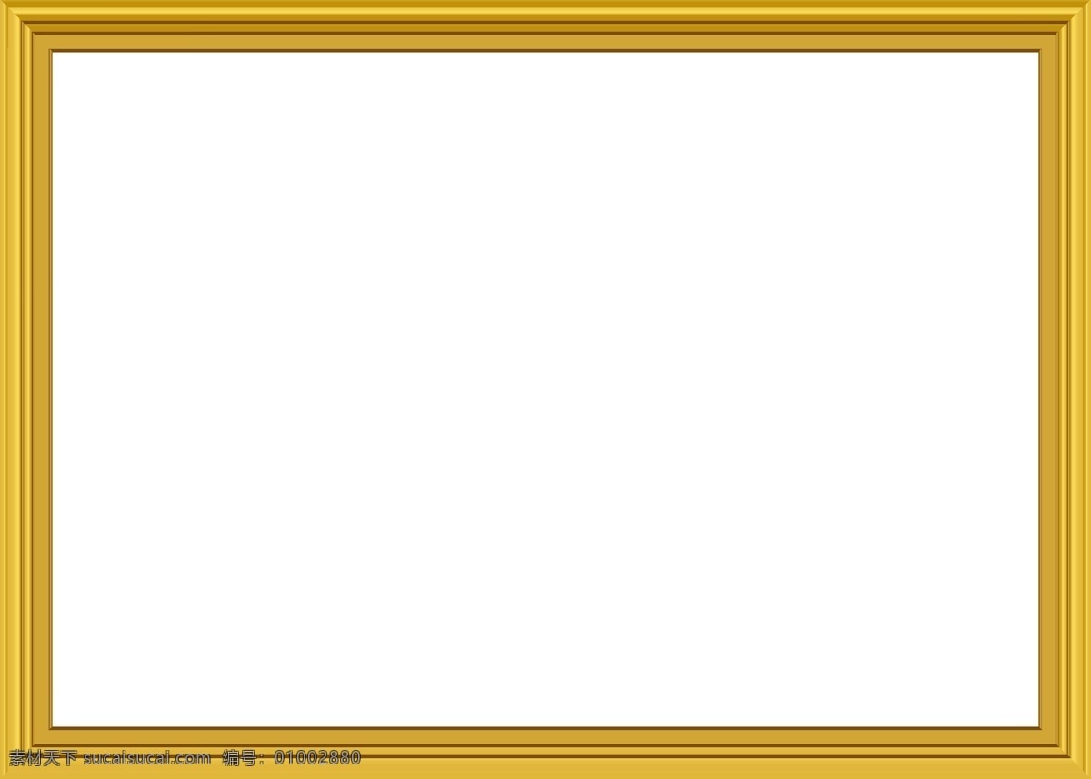 金色 边框 相框 相框模板 画框 矢量图 其他设计 矢量