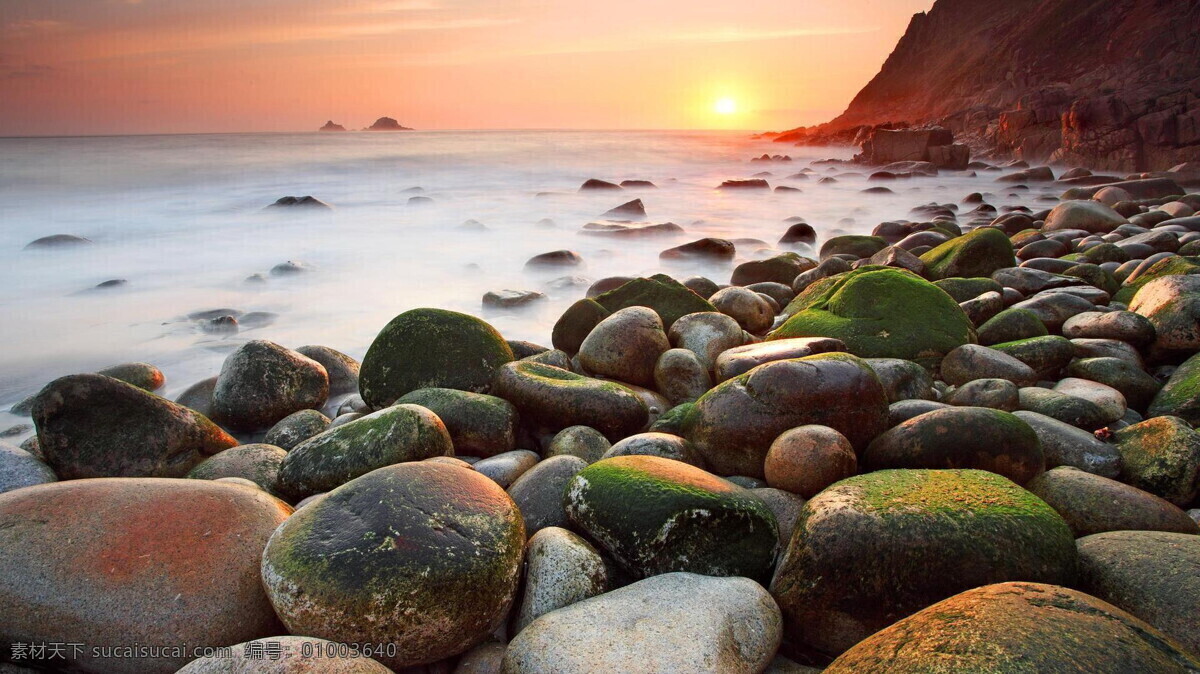 海滩 礁石 大海 海浪 夕阳 自然风景 自然景观 滩 滩礁石 海涯 psd源文件