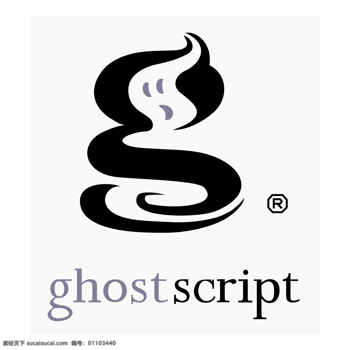 放心 ghostscript 标志 标识为免费 白色