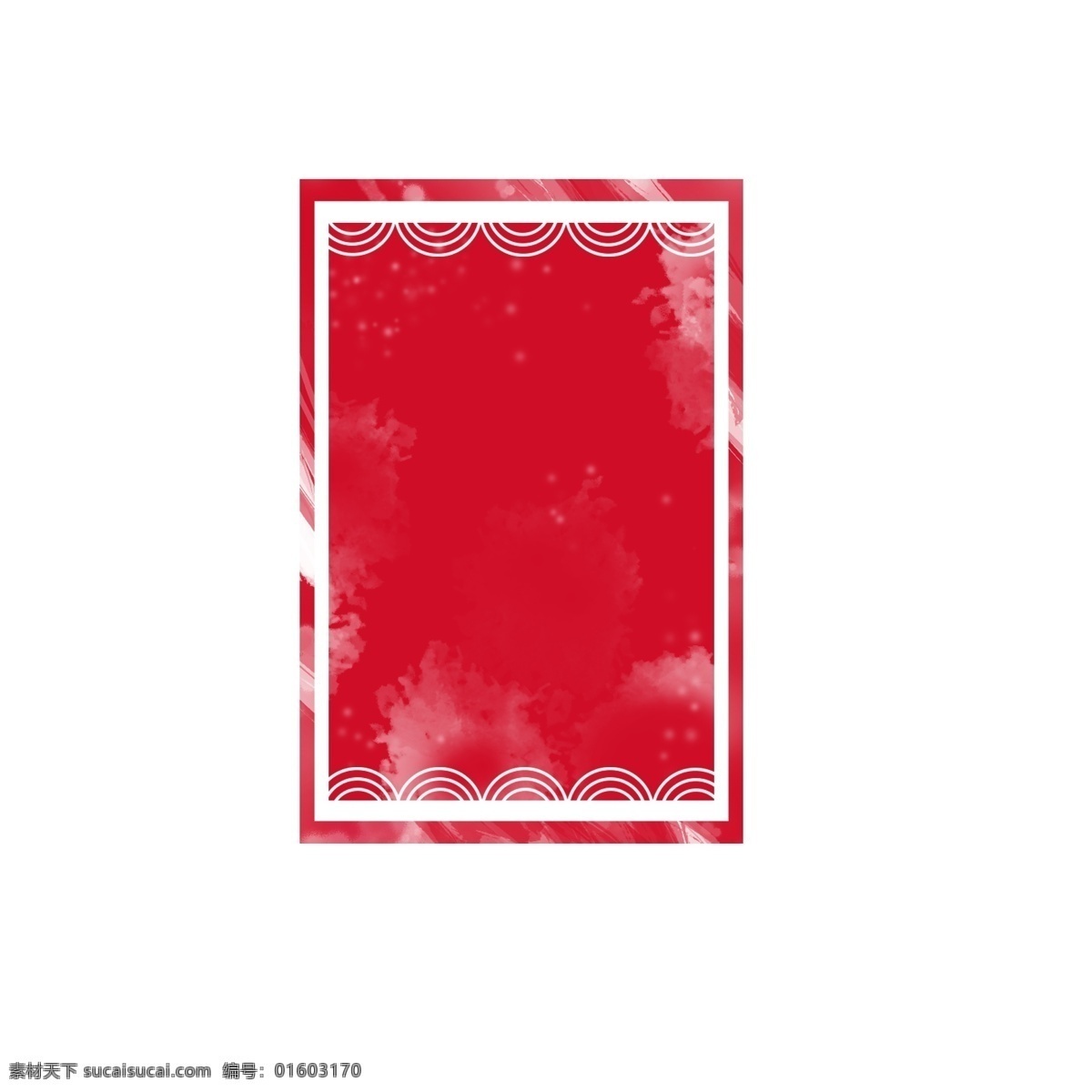 红色 带 花边 装饰 印章 图案 花纹 日式 红白 方形