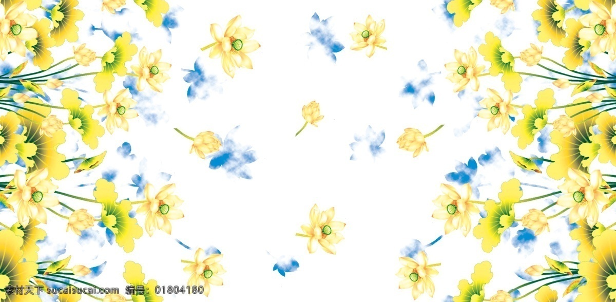 对称花图片 花 手绘花称花 数码印花图 偱环图 对称花图案 布匹花形 定位对称花 对称花