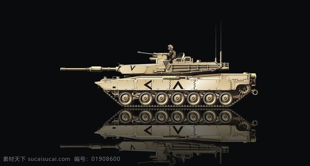 军事 武器 坦克 战甲 铁壳子 铁王八 卡通设计