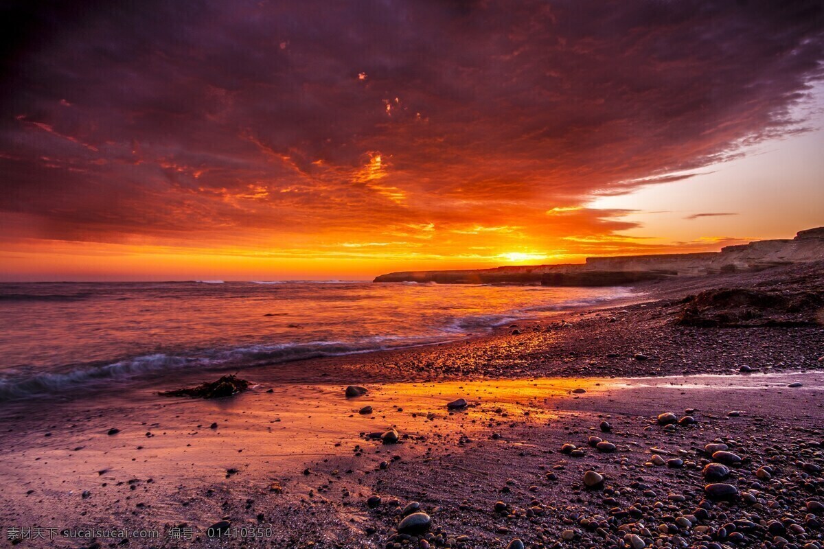 夕阳 金色夕阳 残阳 唯美夕阳 黄昏 日落 火红 红色 云彩 海 大海 海边 旅游摄影 国内旅游