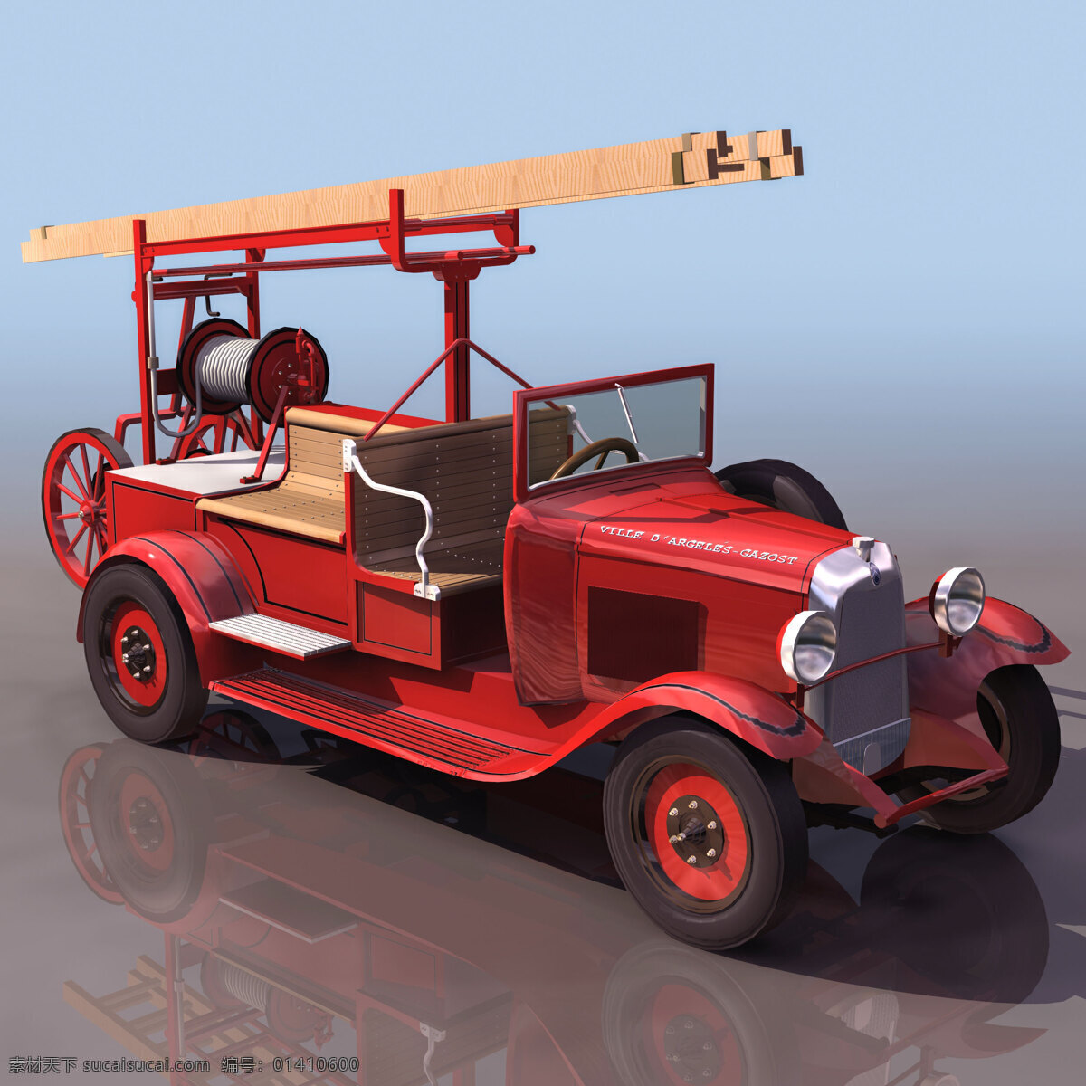 老式 车 模型 pompier 客车 老式车模型 机动车辆 3d模型素材 电器模型