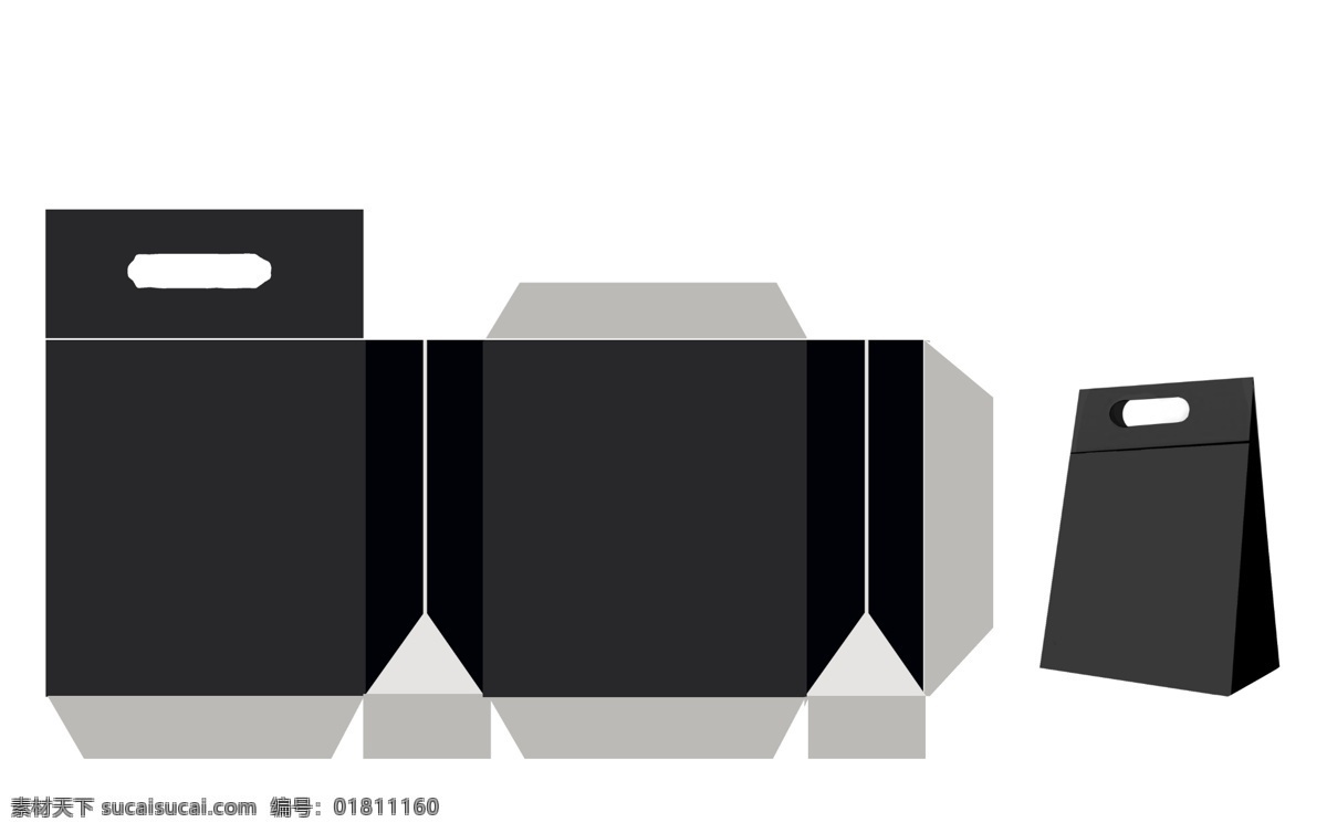 包装袋 立面 图 包装设计 黑色 立体 三维 实用 psd源文件