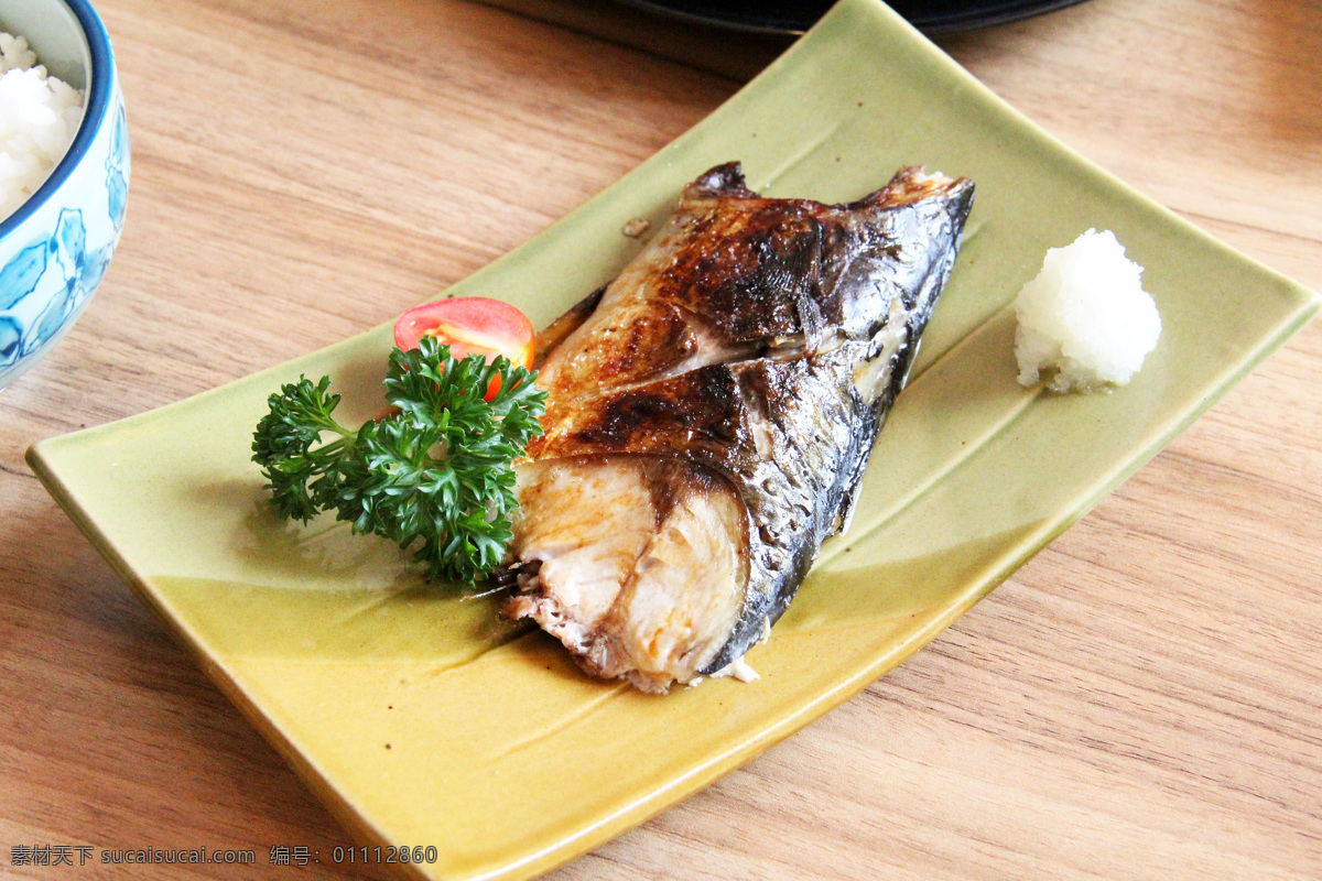 青花鱼盐烧 盐烧 青花鱼 烤鱼 烧烤鱼 烧烤类 传统美食 餐饮美食