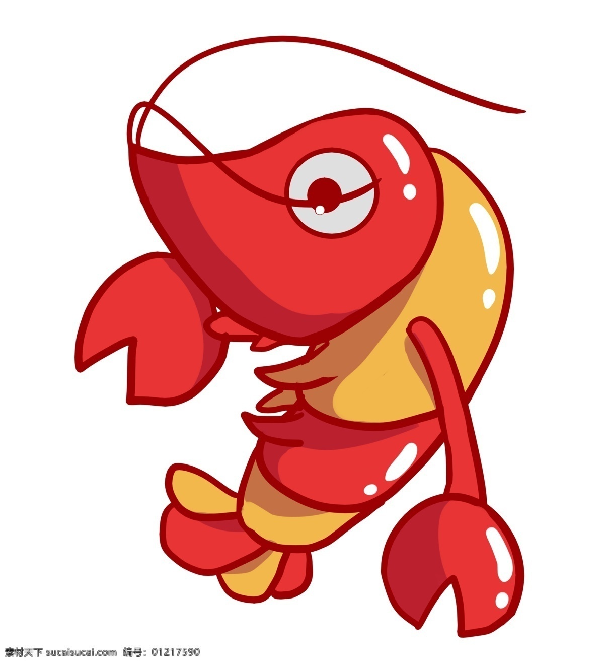飞舞 龙虾 装饰 插画 飞舞的龙虾 红色的龙虾 漂亮的龙虾 创意龙虾 立体龙虾 卡通龙虾 龙虾插画