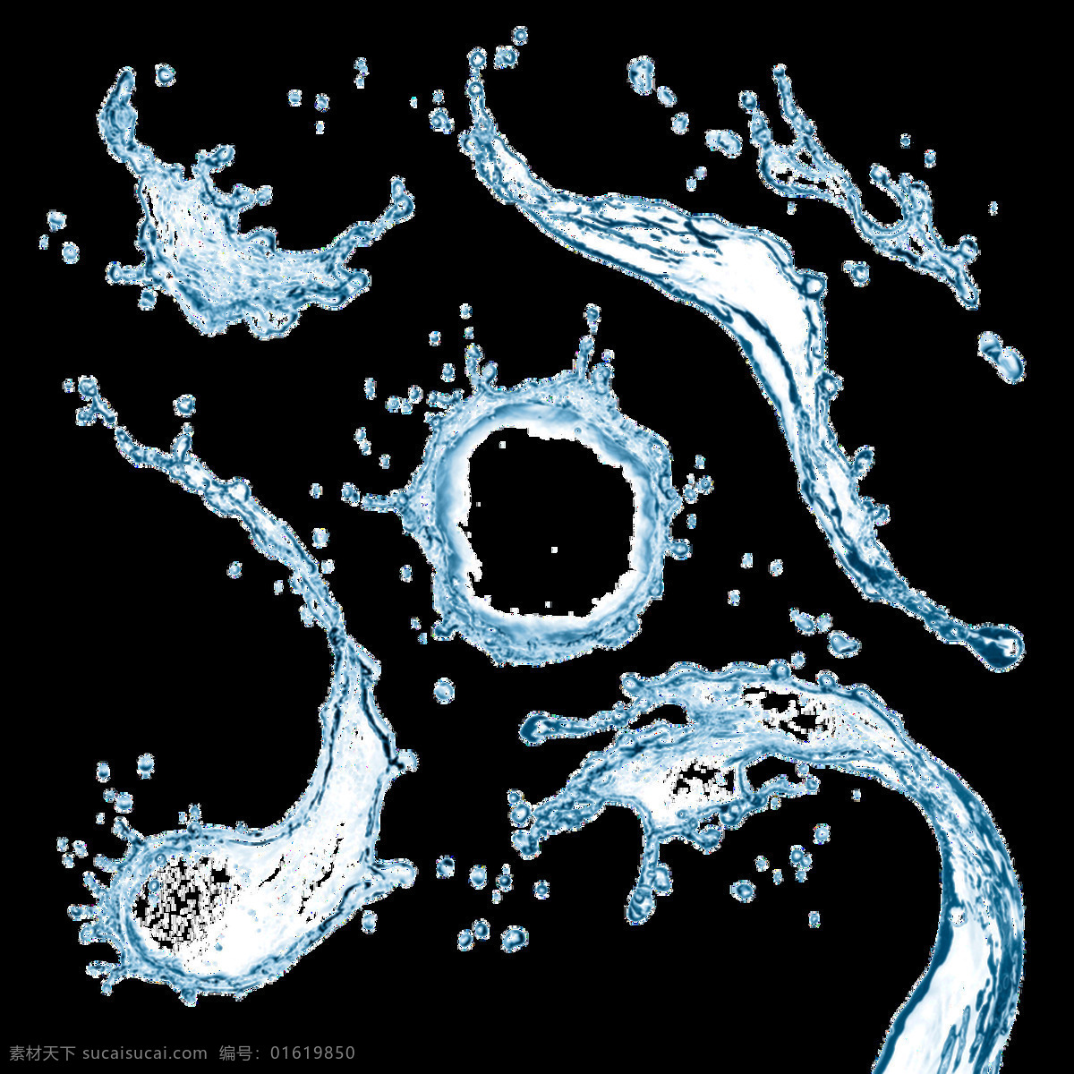 环保 水资源 透明 艺术 水 卡通 抠图专用 装饰 设计素材