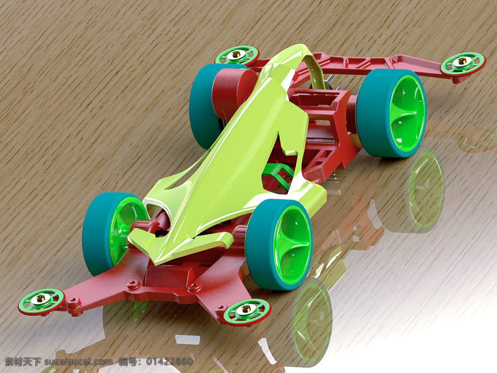 四轮驱动 模式 田宫 奥迪双钻 3d模型素材 其他3d模型