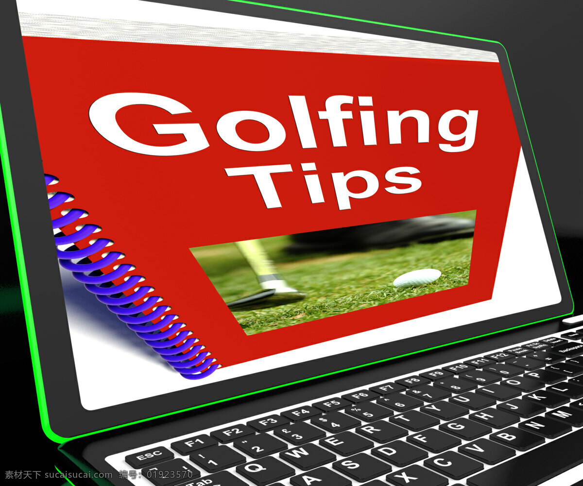 高尔夫 技巧 笔记本 电脑 显示 高尔夫球 建议 白色