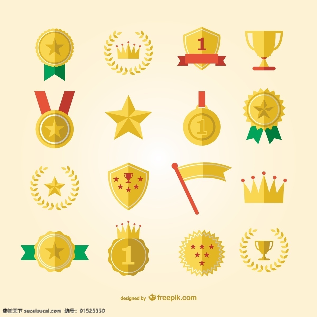 体育 奖 奖牌 集 图标 星 冠 黄金 徽章 足球 标志 模板 平面 运动 图形 布局 游戏 图形设计 白色