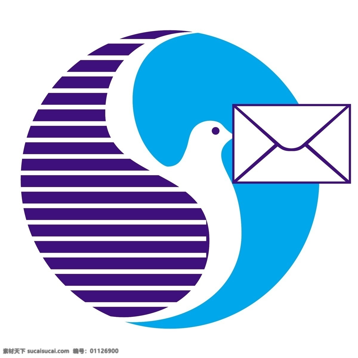 球形 信鸽 logo 鸽子 logo设计 标签 标志 蓝色 白鸽 送信 信件 和平鸽 和平 白色