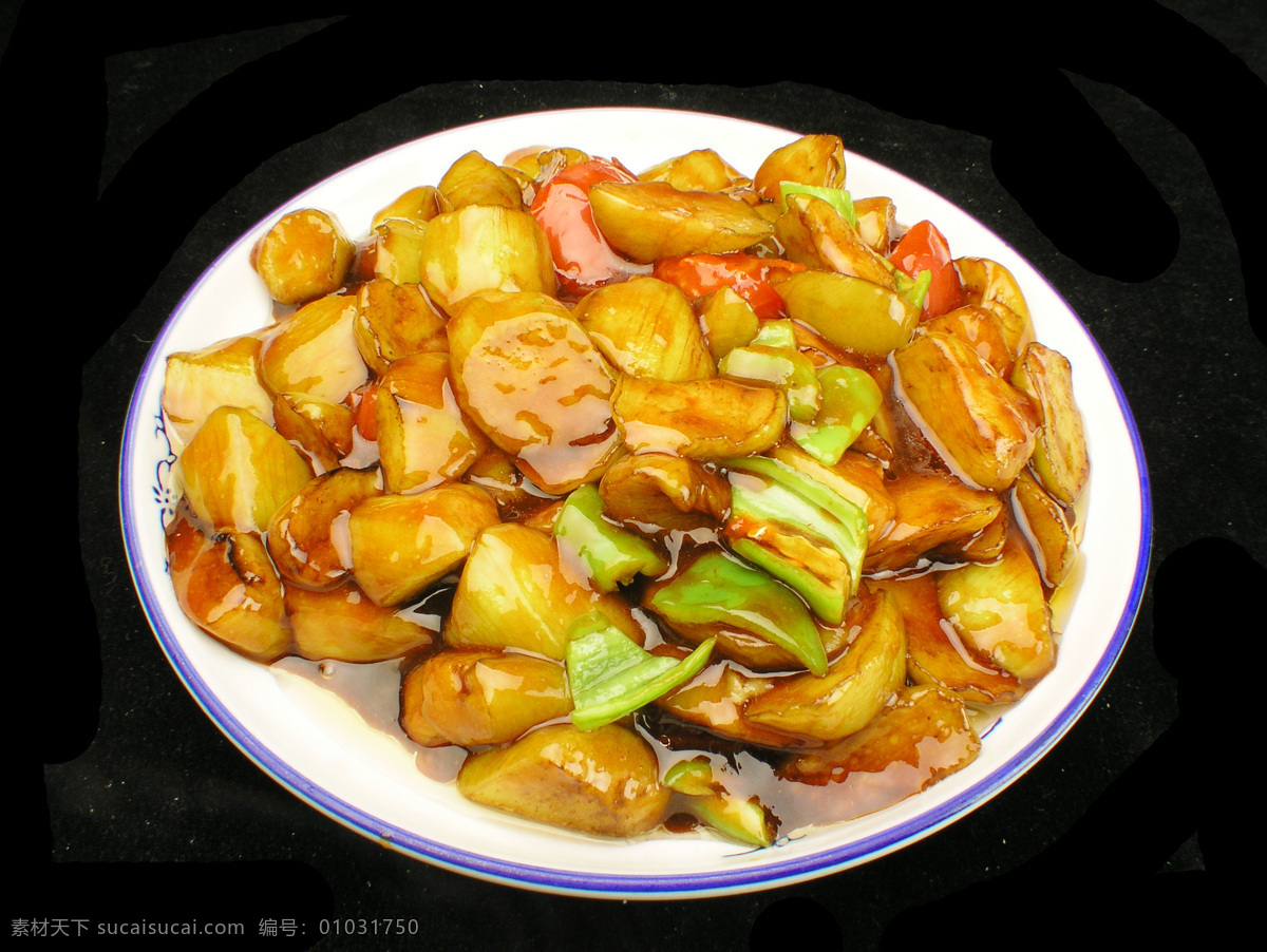 烧茄子 茄子 家常菜 农家菜 中华美食 美味 熟菜 盘子 餐饮美食 传统美食 摄影图库