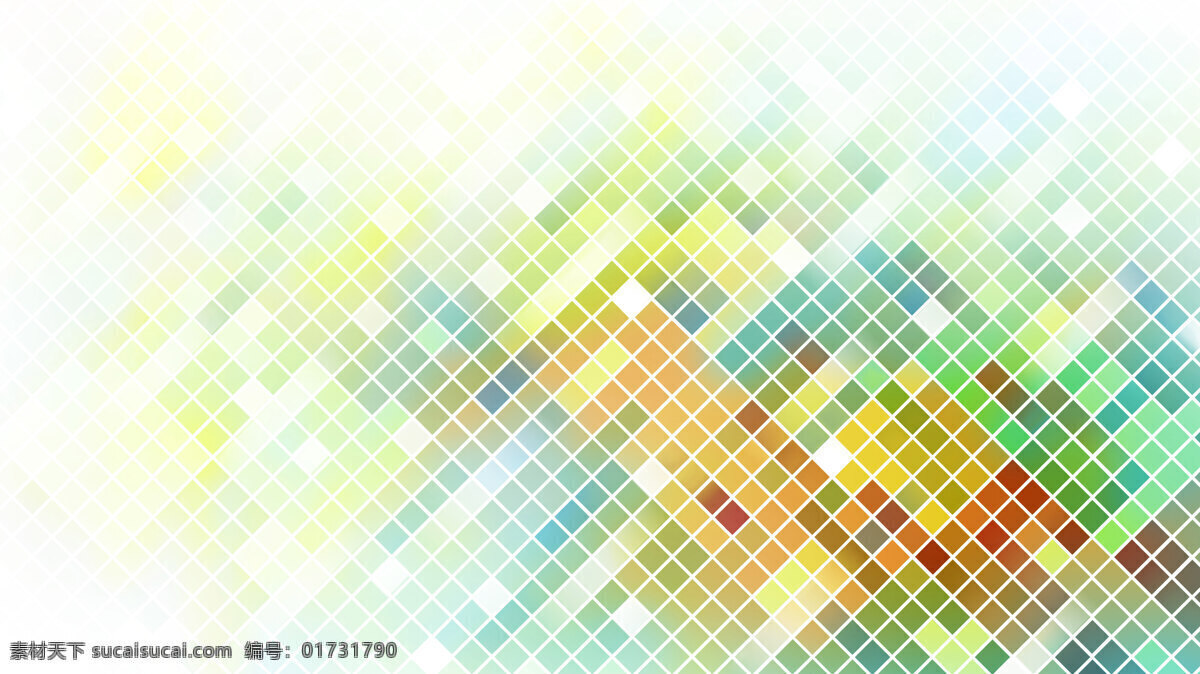 彩色方格 3d贴图 四方格 海报 底纹边框 背景底纹