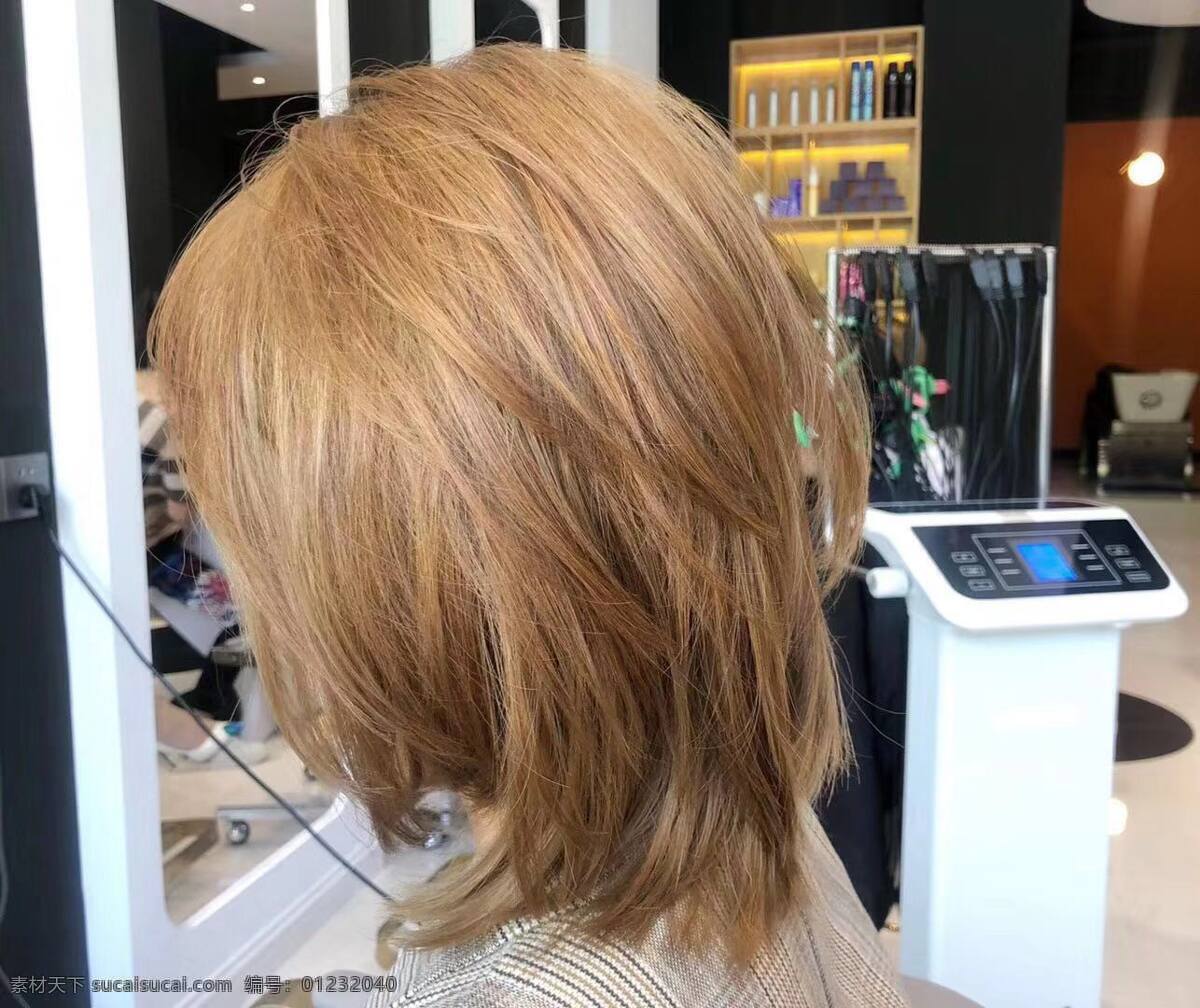 理发店 宣传单用图 发型 剪发 黄色 人物图库 日常生活
