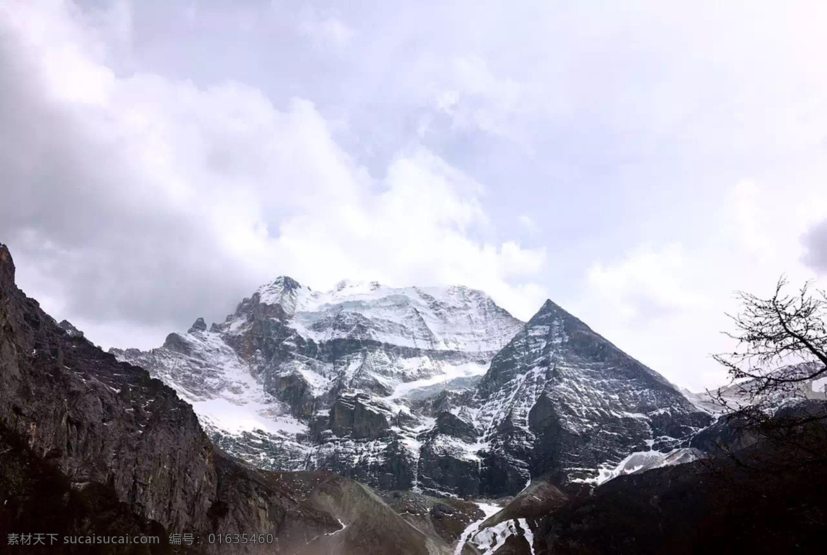 雪山 冰山 山顶 大山 山脉 自然景观