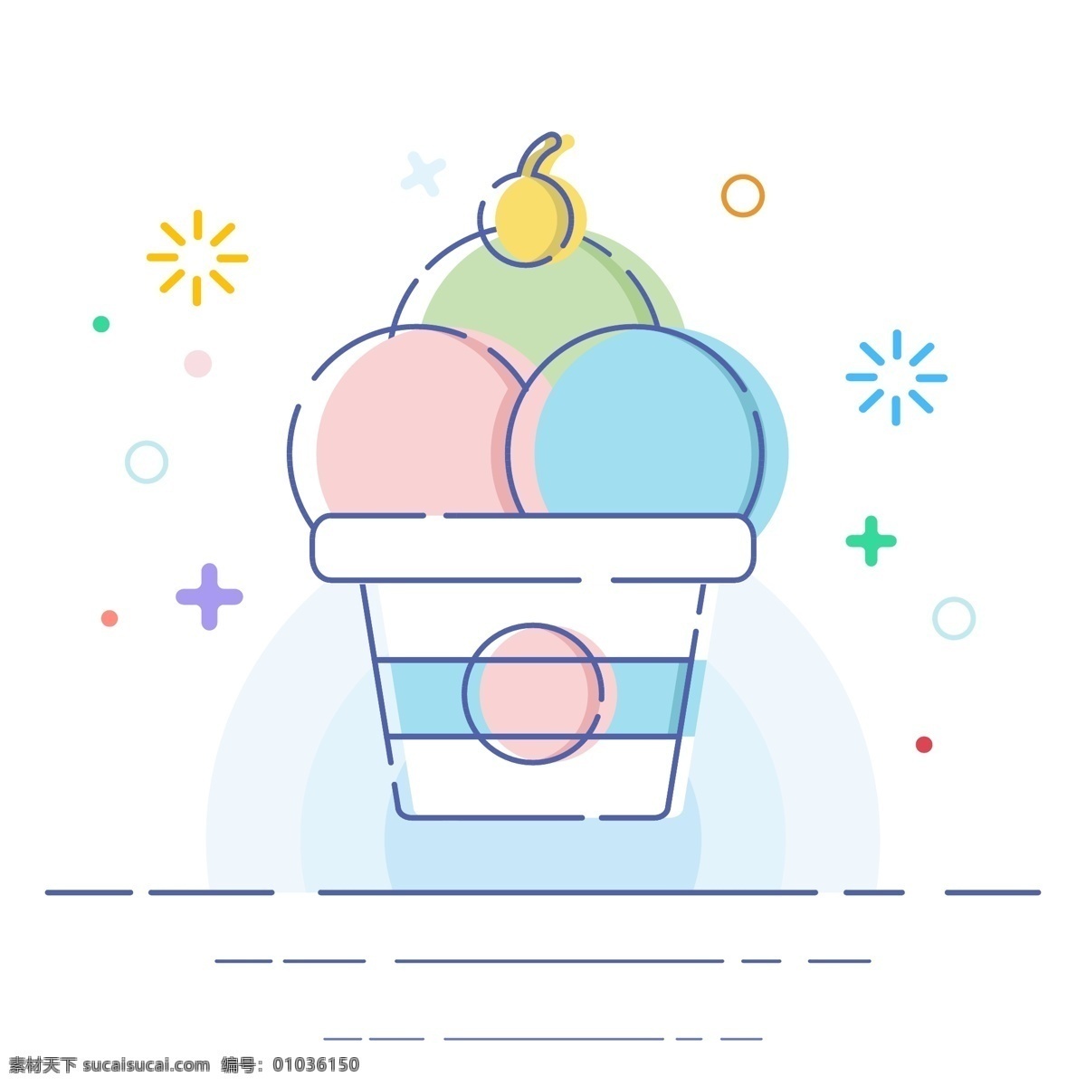 mbe 冰淇淋 矢量 小 图标 彩色 清新 ui 夏天 甜点