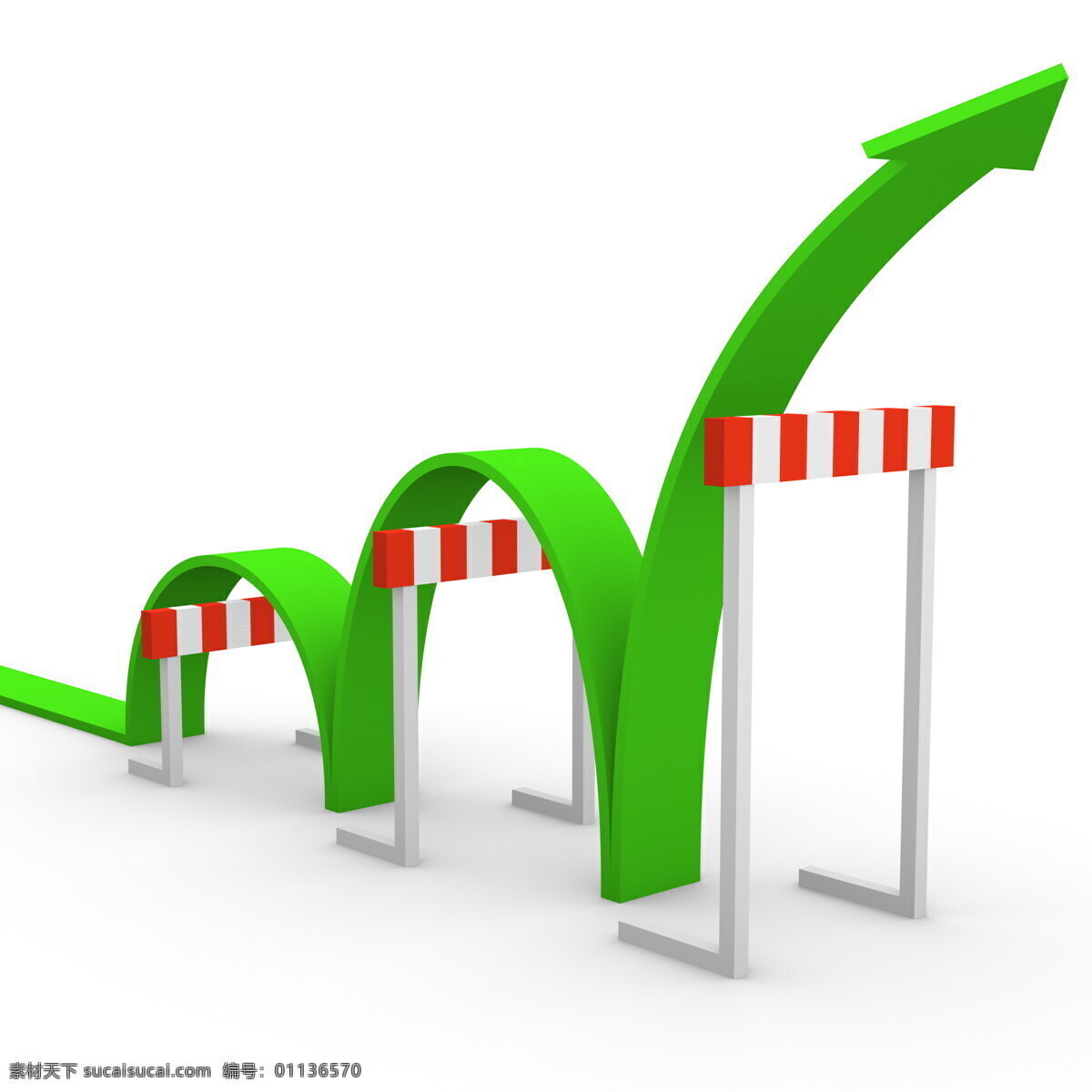 跨栏 绿色 箭头 绿色箭头 上升 成功 现代商务 商务科技 其他类别 商务金融