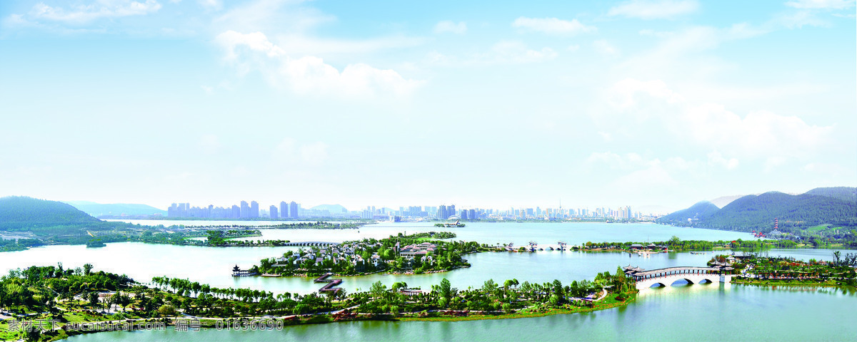 徐州 云龙湖 背景 山水 湖泊 风景区 蓝天 水阔