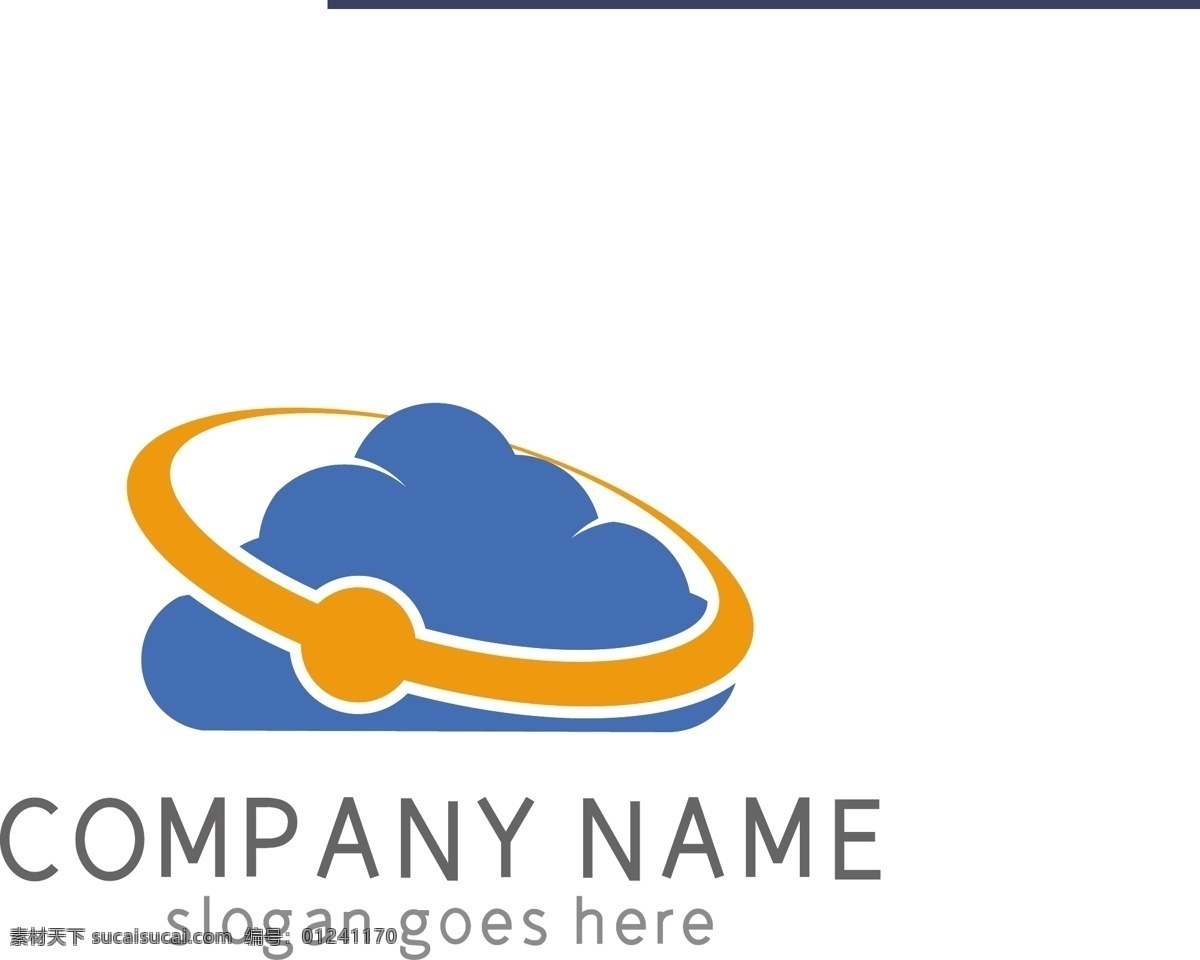 大气 科技 广告 云 logo logo设计 logo参考 标志 标志设计 云logo 广告人设计 科技设计 科技logo 数据云 蓝色 橙色 创意logo 互联网 餐饮logo
