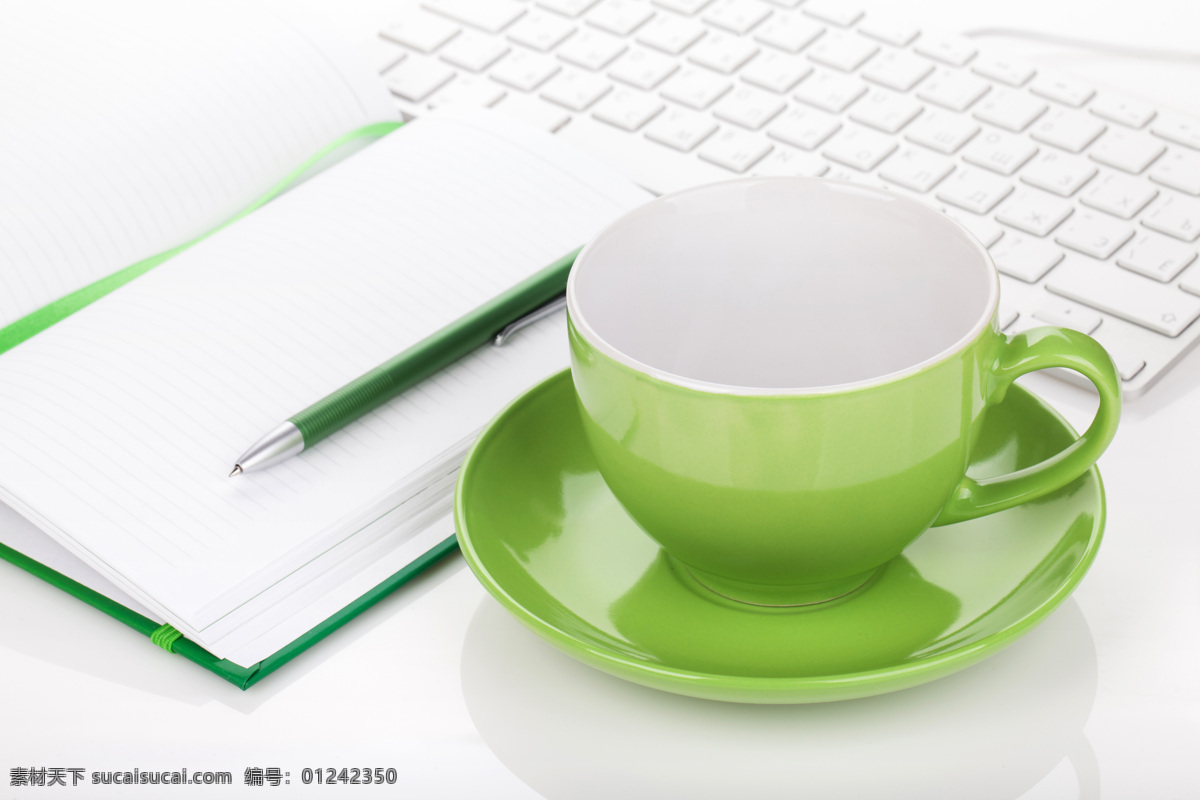 咖啡 笔记本 咖啡杯子 键盘 绿色杯子 其他类别 生活百科
