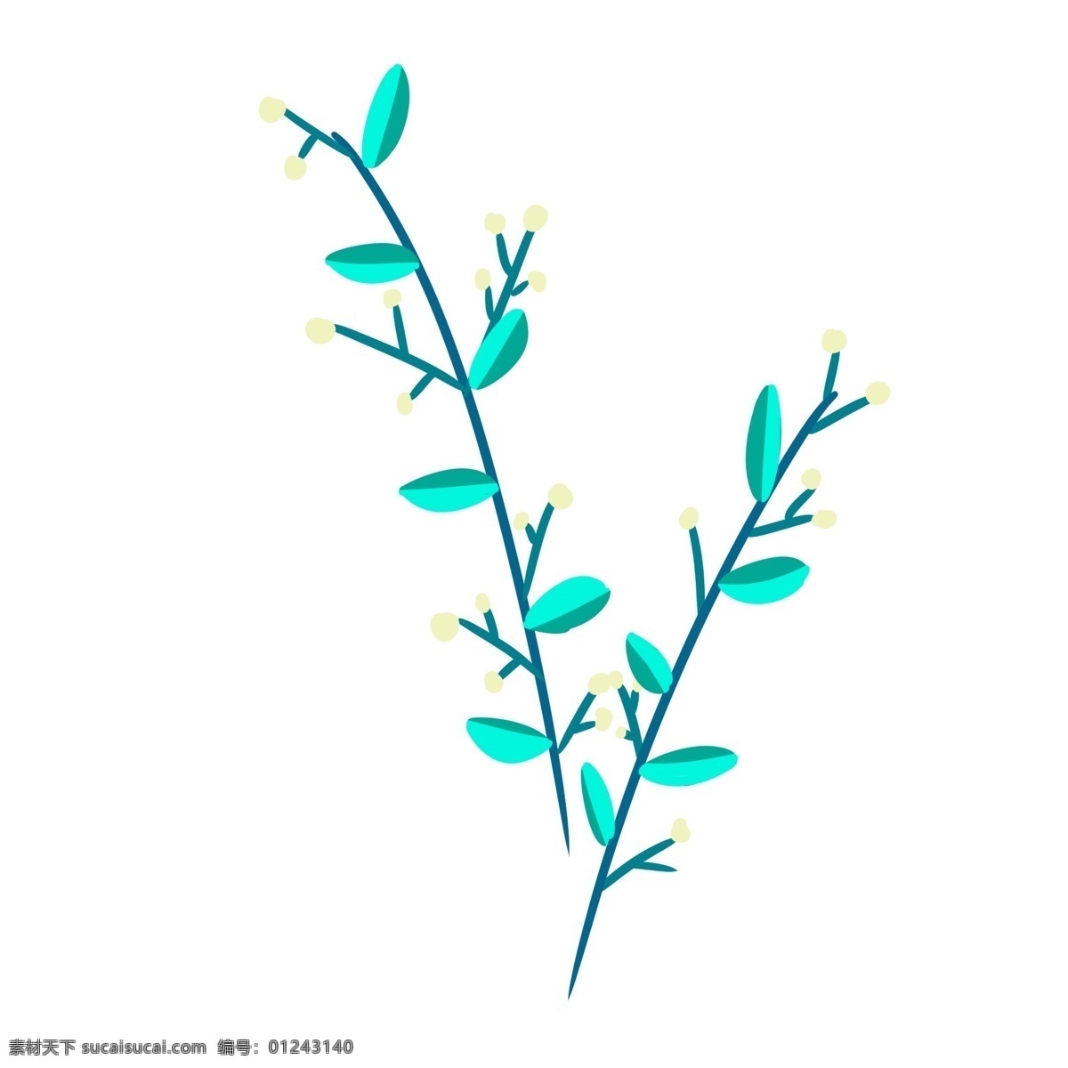 蓝色 小 清新 叶子 插画 唯美树叶 红色树叶 小清新树叶 创意树叶 漂亮的树叶 蓝色树叶插图