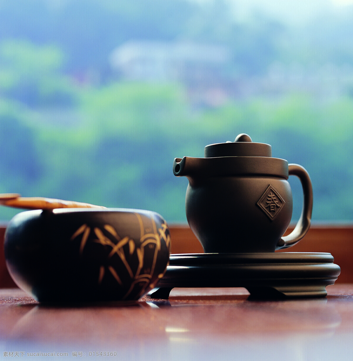 品茶文化 茶 茶文化 茶壶 茶具 黑色