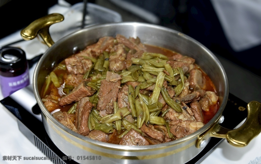 排骨炖豆角 排骨 扁豆 豆角 四季豆 炖排骨 食品食材原料 餐饮美食 传统美食