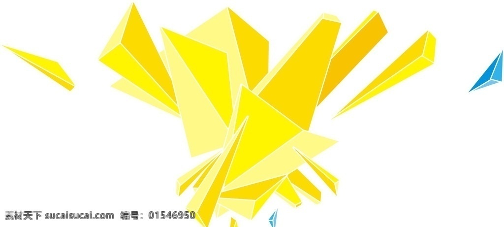 放射菱形 放射 菱形 黄色 发散 散射 dm宣传单