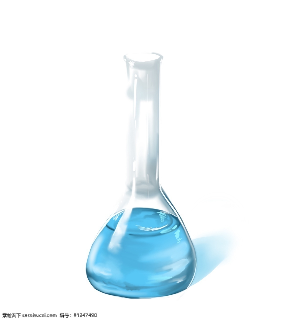 精美 化学 烧杯 插画 卡通烧杯插画 透明烧杯 蓝色的液体 化学烧杯插画 化学用品 化学器材插画