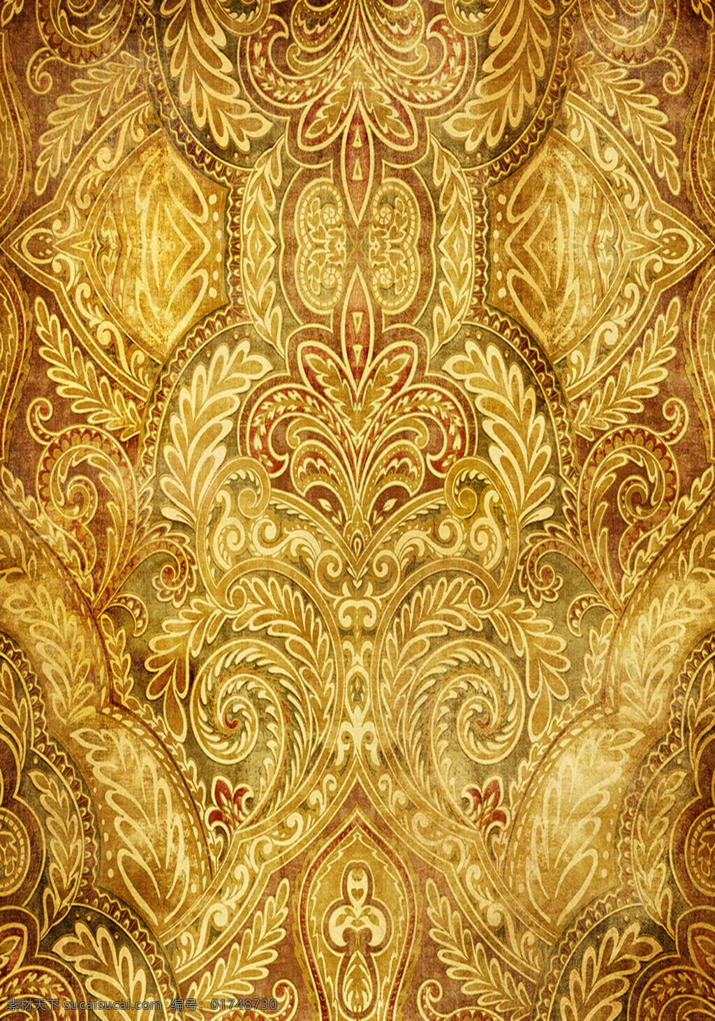 金色 壁画 背景 风格 咖啡色 黄色系 底纹边框