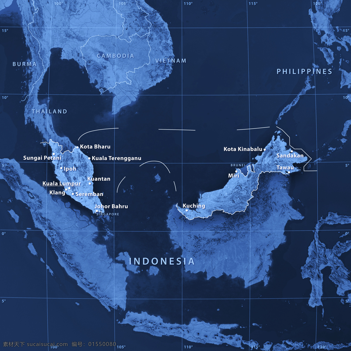 印度尼西亚 地图 东南亚地图 蓝色地图 地图模板 地图图片 生活百科