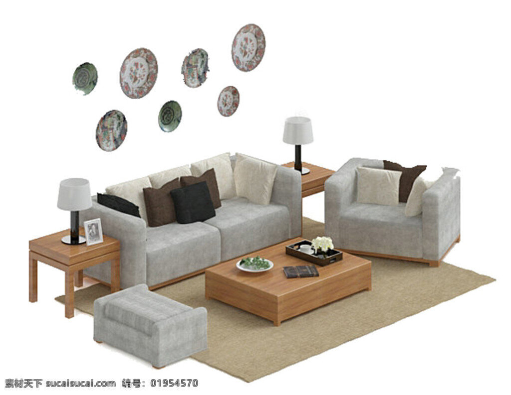 家装 模板下载 素材图片 沙发 模型 3d单体沙发 3d 单体 3dmax 白色